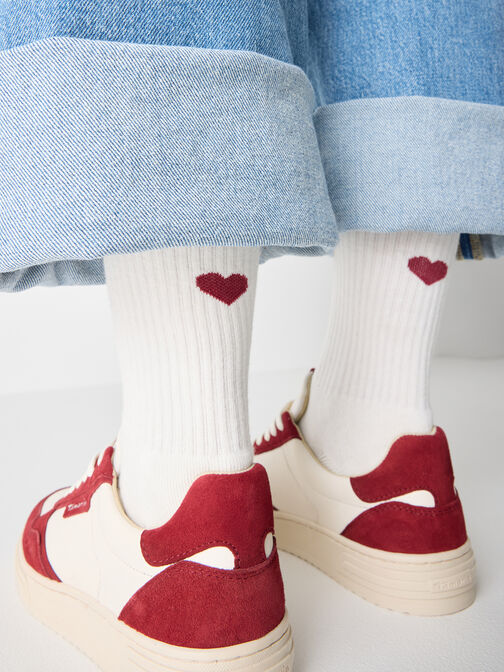 Socken 1er-Pack, offwhit/bordeaux, hi-res