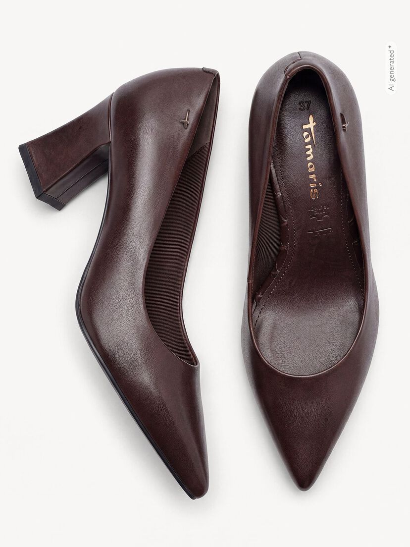 Pumps, MAHOGANY LEA., hi-res