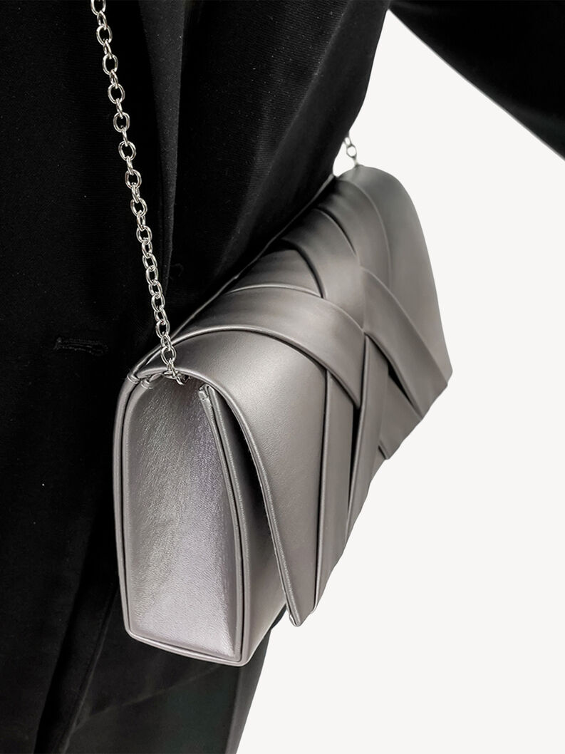 Clutch bag - silver, darksilver, hi-res