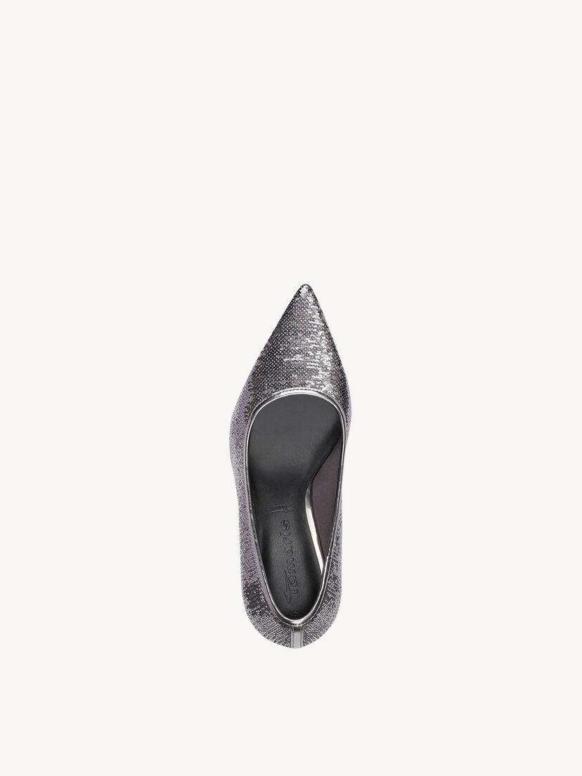 Pumps - metallic, PEWTER, hi-res