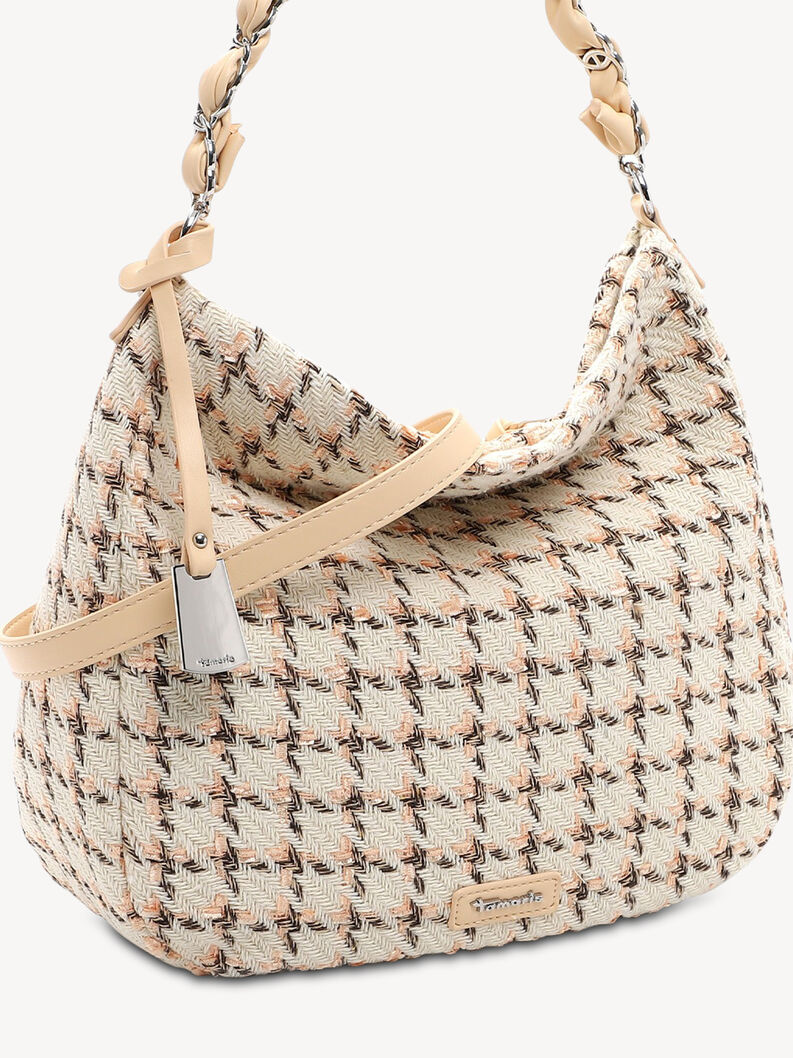 Handbag - beige, rose, hi-res