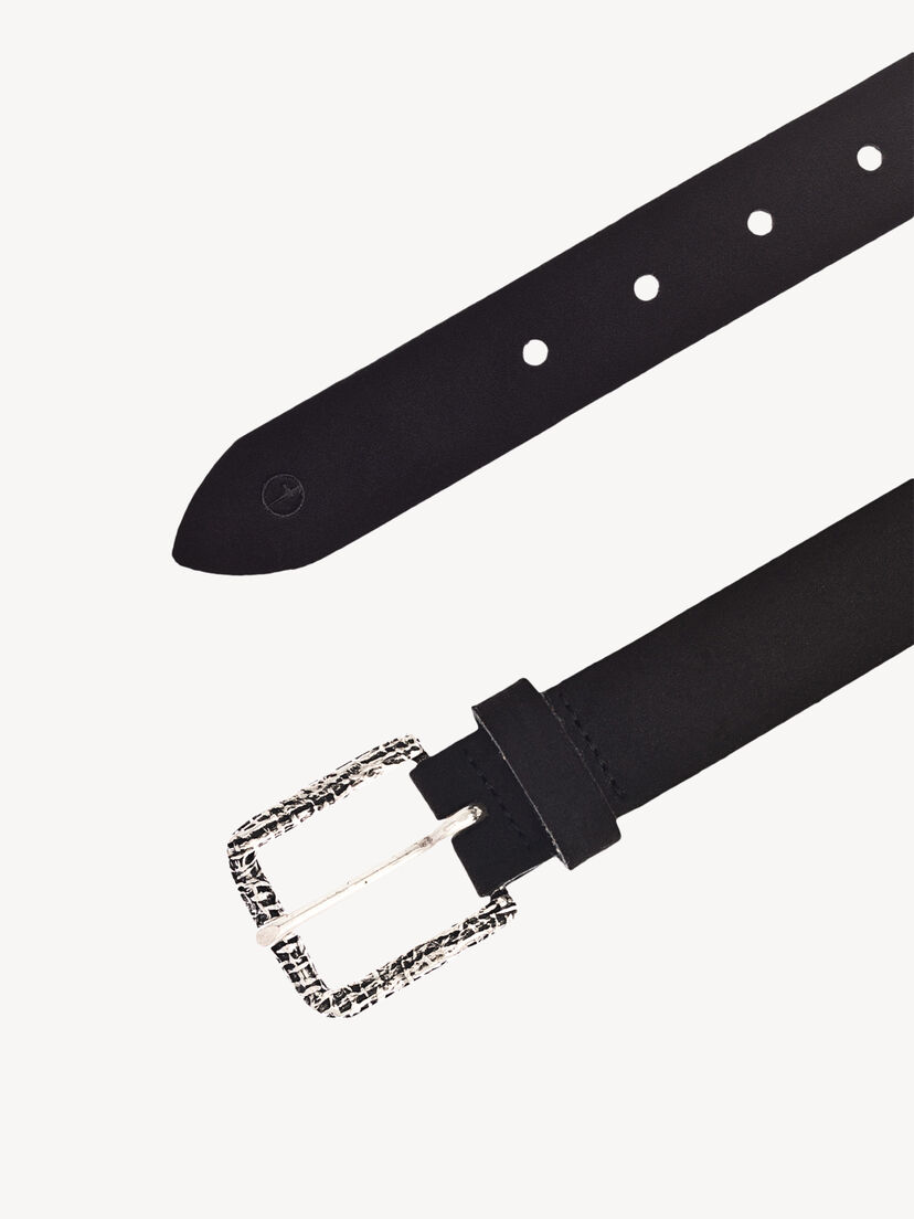 Leren Riem - zwart, zwart, hi-res