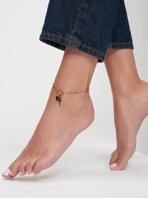 Enkelbandje, ros&eacute;gold, hi-res