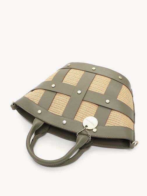 Shopping bag, khaki, hi-res