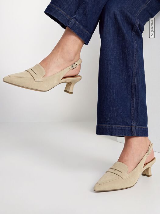 Slingpumps, beige, hi-res