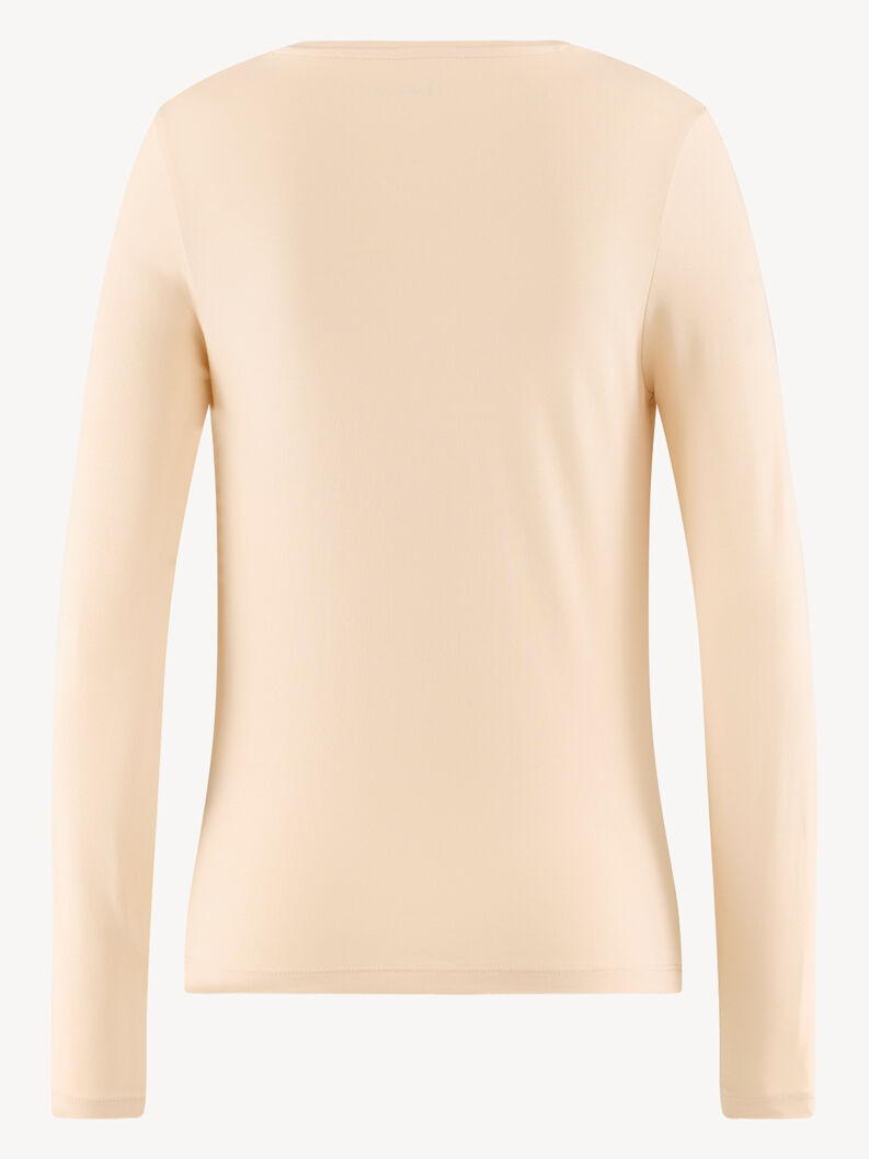 Long-sleeved shirt - beige, Tapioca, hi-res