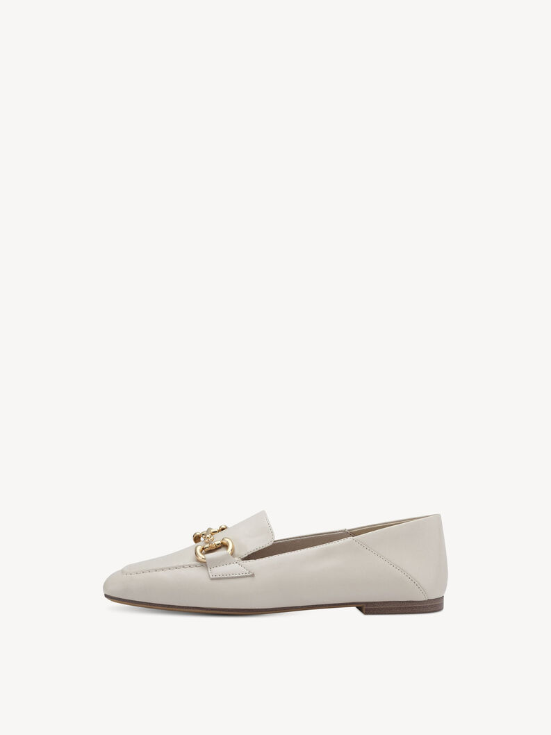 Leather Slipper - beige, IVORY LEATHER, hi-res