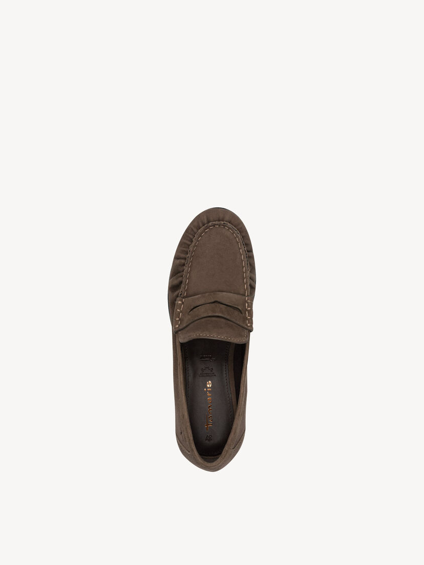 Leren Instappers - bruin, CIGAR, hi-res