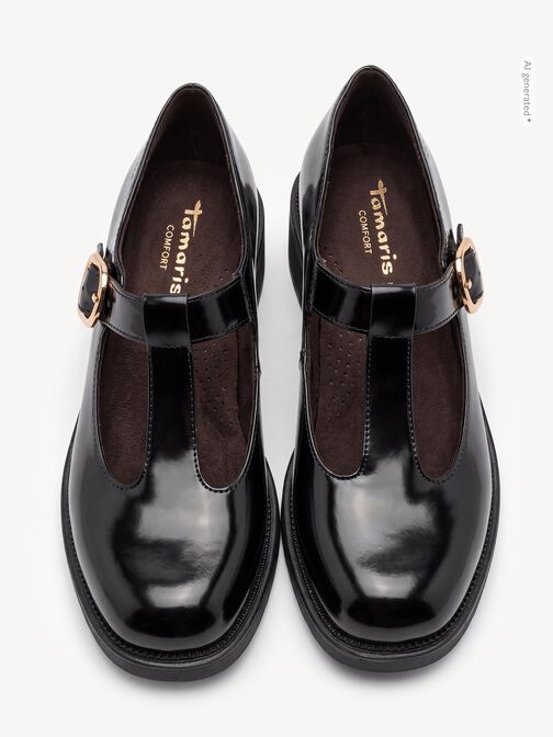 Slipper, BLACK PATENT, hi-res