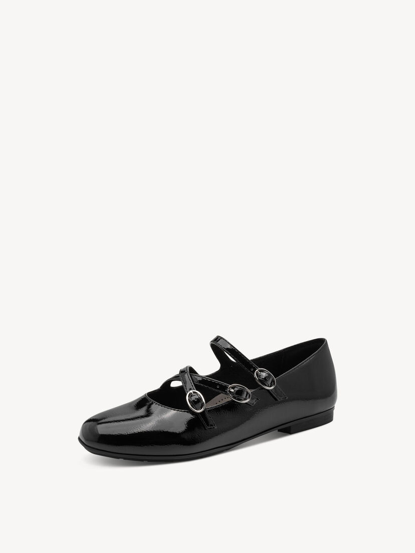 Ballerina - zwart, BLACK PATENT, hi-res