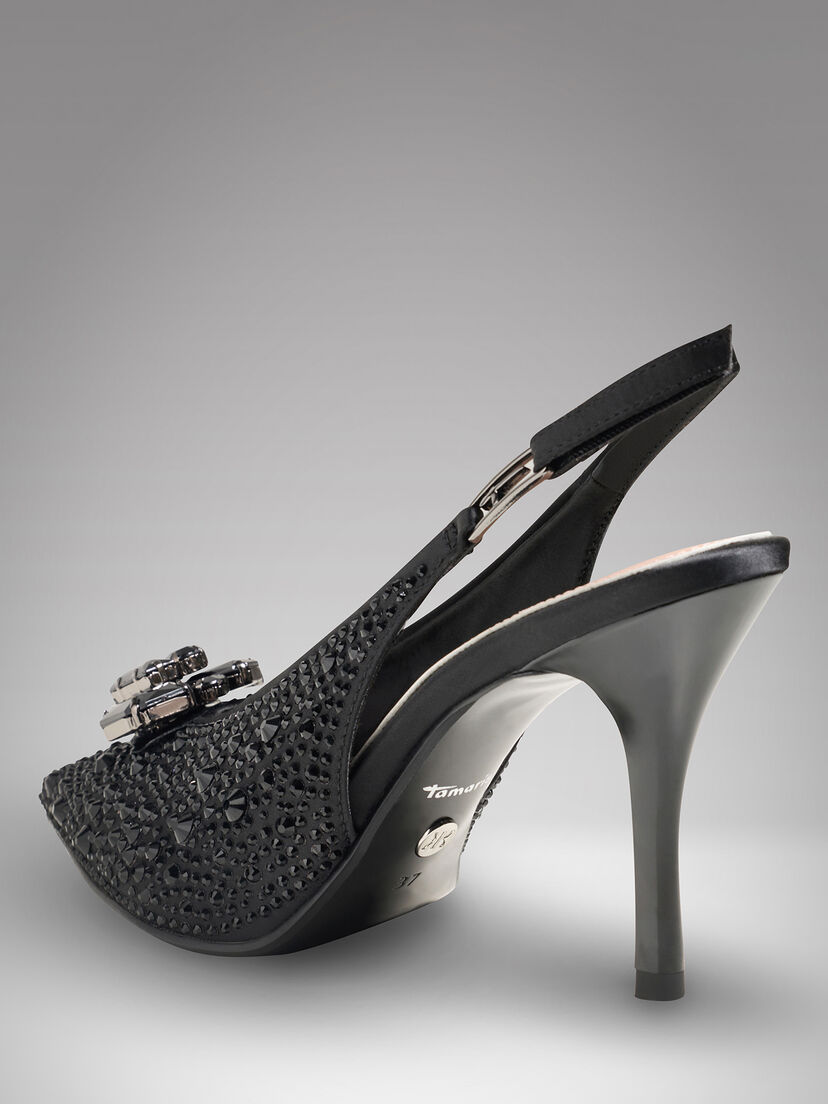 Slingpumps - zwart, BLACK, hi-res