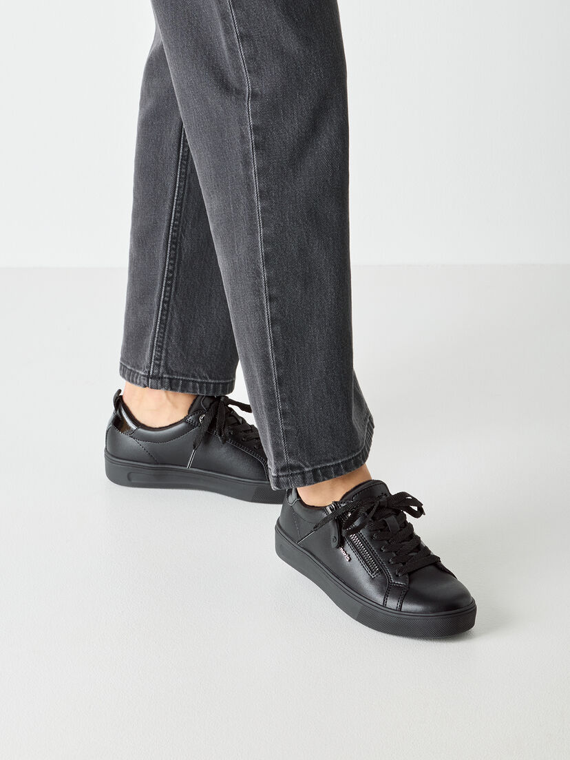 Sneaker - zwart, BLACK NAPPA, hi-res