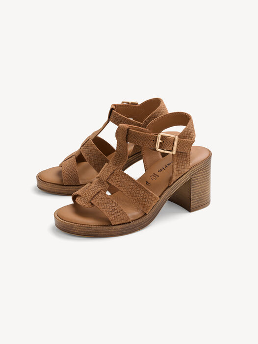 Sandaaltje, BROWN STRUCT., hi-res