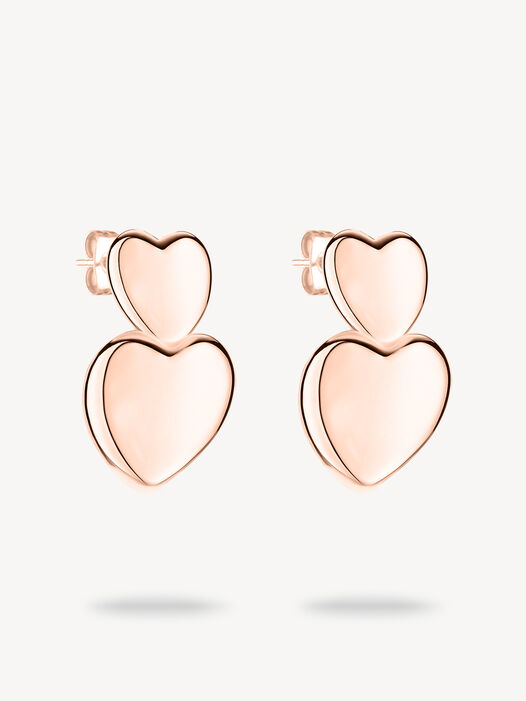 Oorringen, roségold, hi-res