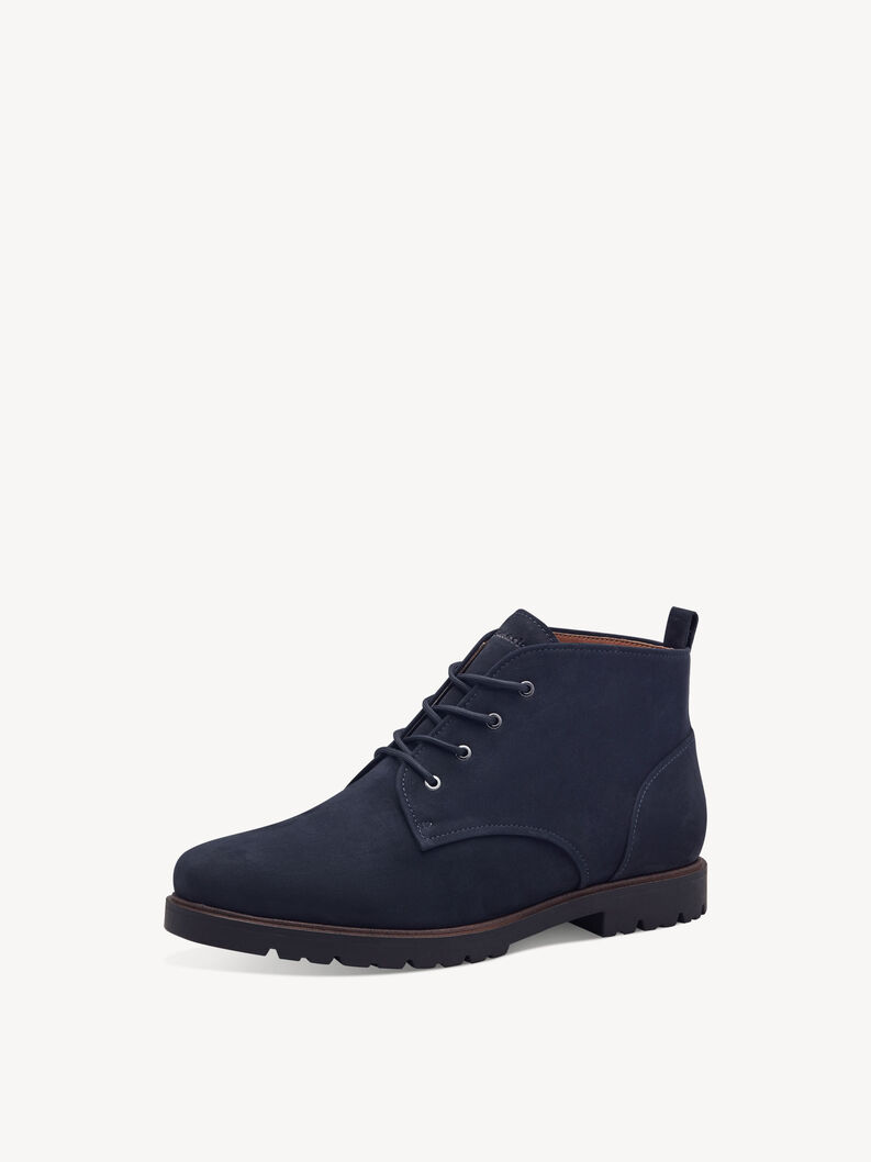 Lederstiefelette - blau, NAVY, hi-res