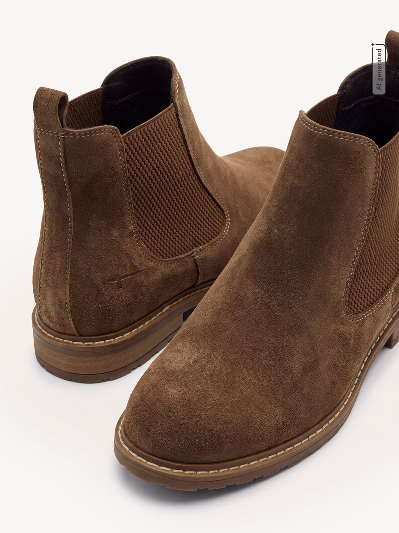 Stivaletti Chelsea, BROWN SUEDE, hi-res