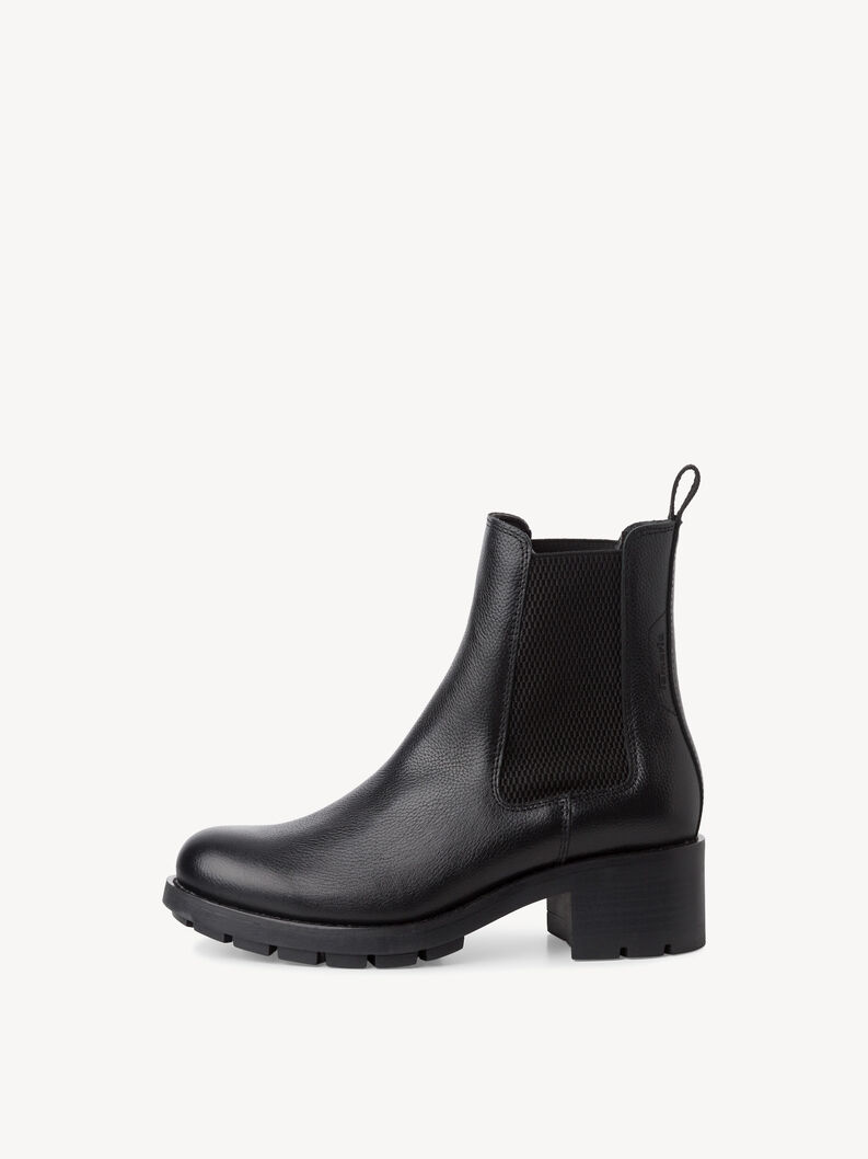 Leder Chelsea Boot - schwarz, BLACK LEATHER, hi-res