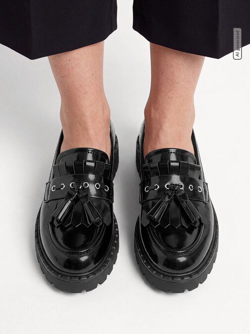 Slipper, BLACK, hi-res