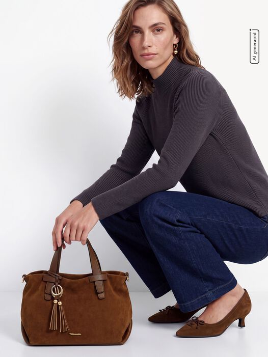 Shopper, cognac, hi-res