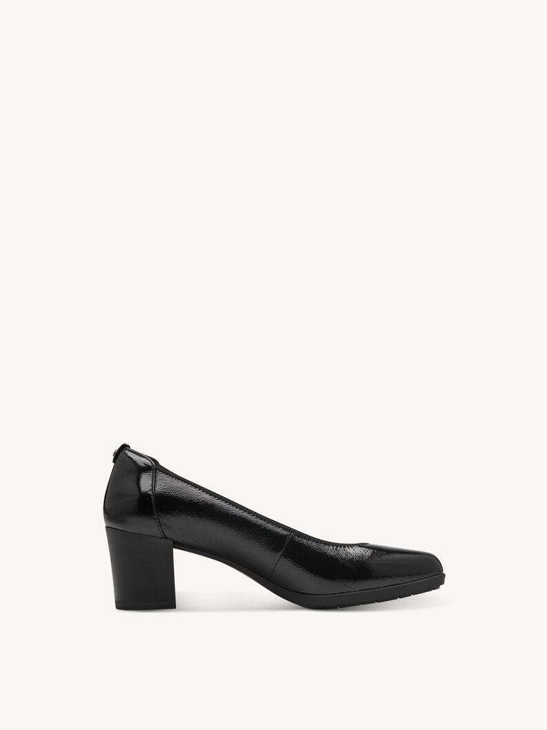 Leather Pumps - black, BLACK PATENT, hi-res