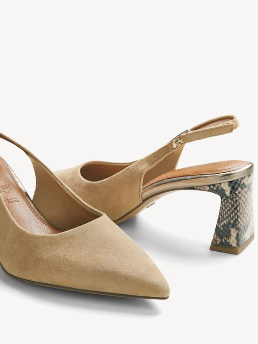 Slingpumps, TAN COMB, hi-res
