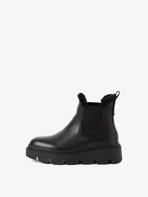 Stiefelette, BLACK LEATHER, hi-res