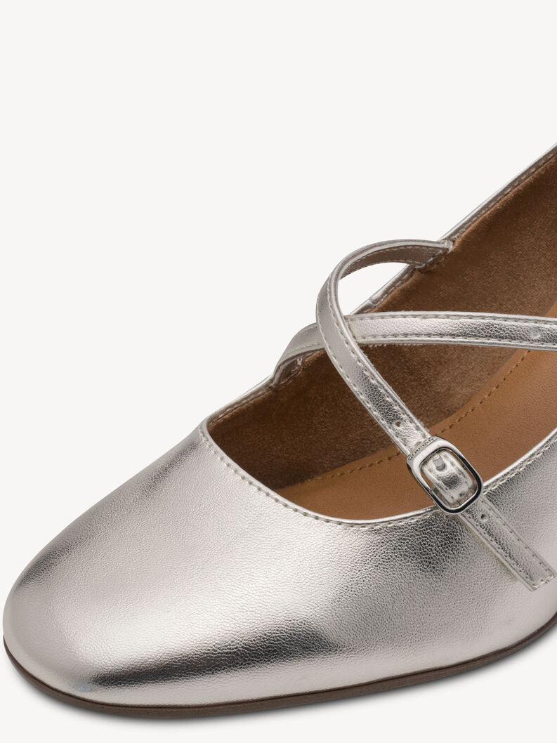 Pumps - metallic, PLATINUM, hi-res