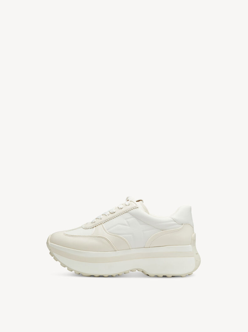 Sneaker - hvid, WHITE/IVORY, hi-res