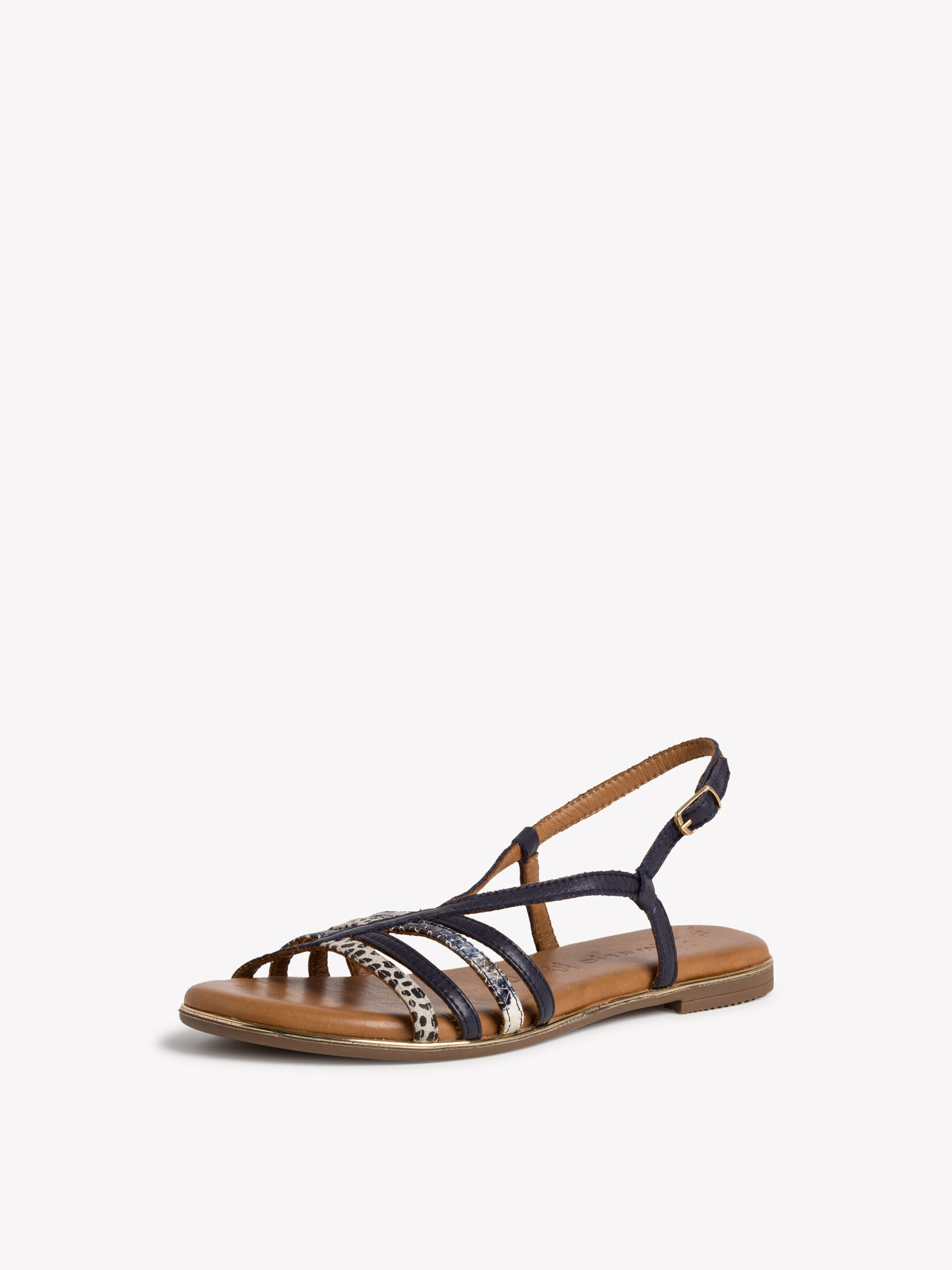 Leather Sandal - blue 1-1-28157-24-890-40: Buy Tamaris Sandals online!