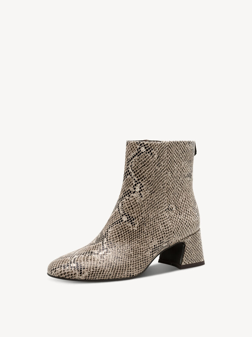 Enkellaarsje - beige, BEIGE SNAKE, hi-res