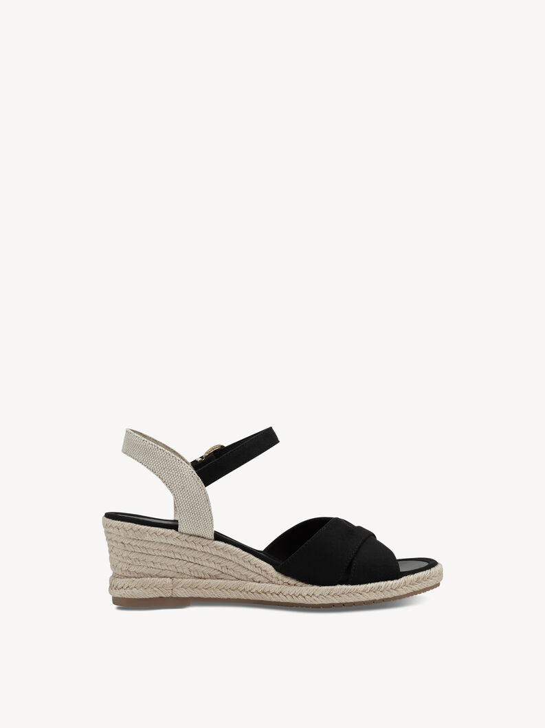 Heeled sandal - black, BLACK, hi-res