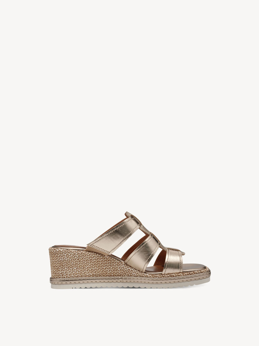 Leren Slipper - metallic, BRONCE, hi-res