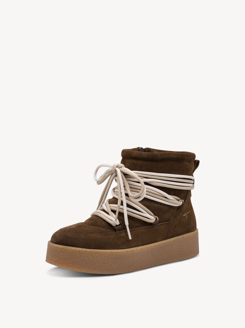 Lederstiefelette - braun Warmfutter, MOCCA, hi-res