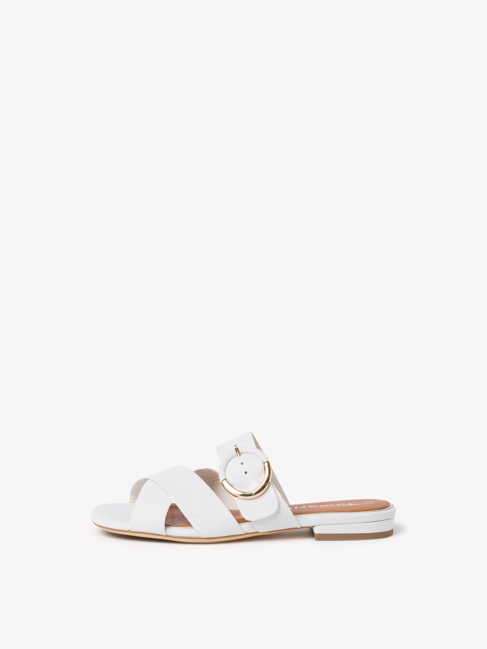 Leather Mule - white 1-1-27129-34-100 