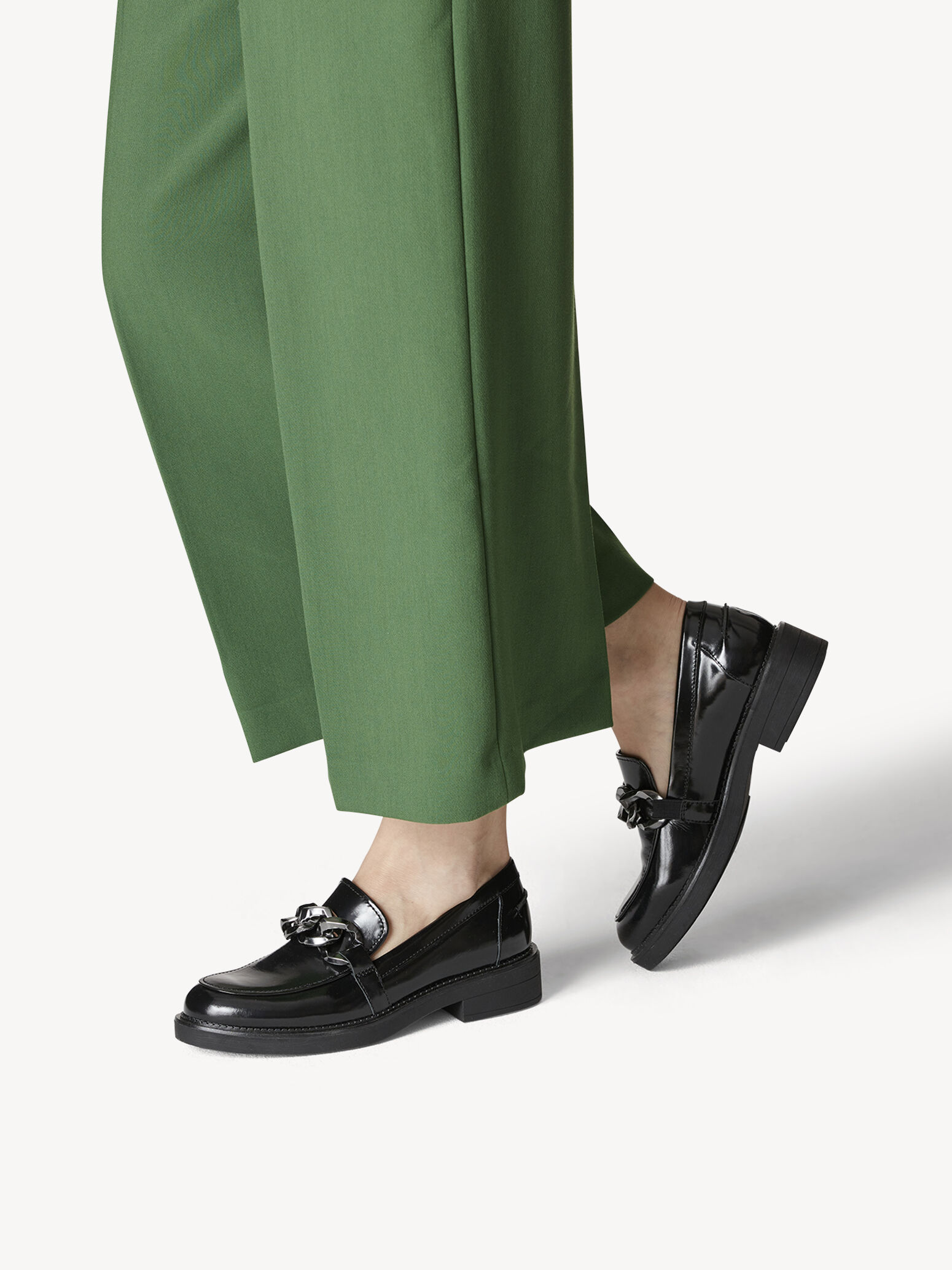 Flattered Instappers zwart zakelijke stijl Schoenen Lage schoenen Instappers 