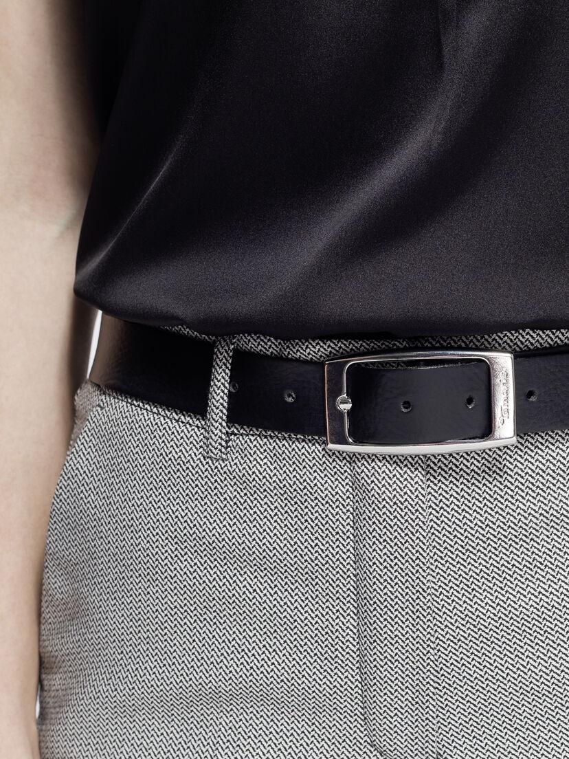 Leren Riem - zwart, zwart, hi-res