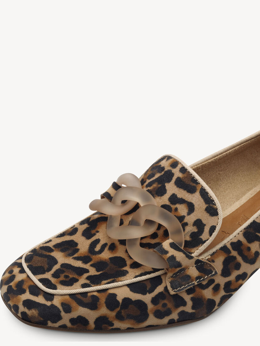 Leren Trotteur - bruin, LEOPARD, hi-res