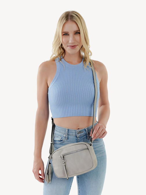 Sac à bandoulière, lightgrey, hi-res