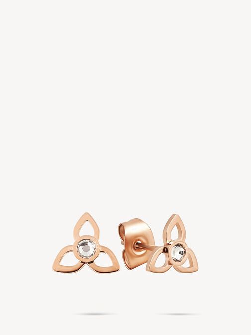 Oorringen, ros&eacute;gold, hi-res