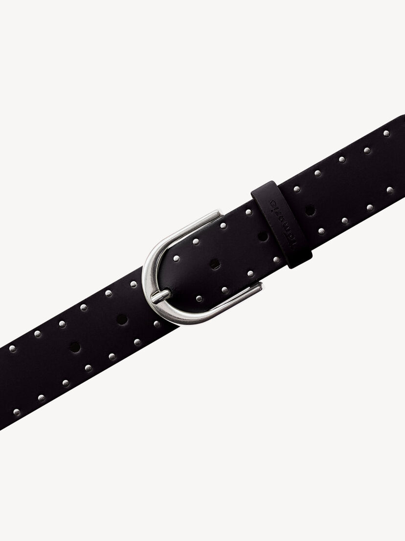 Leren Riem - zwart, zwart, hi-res