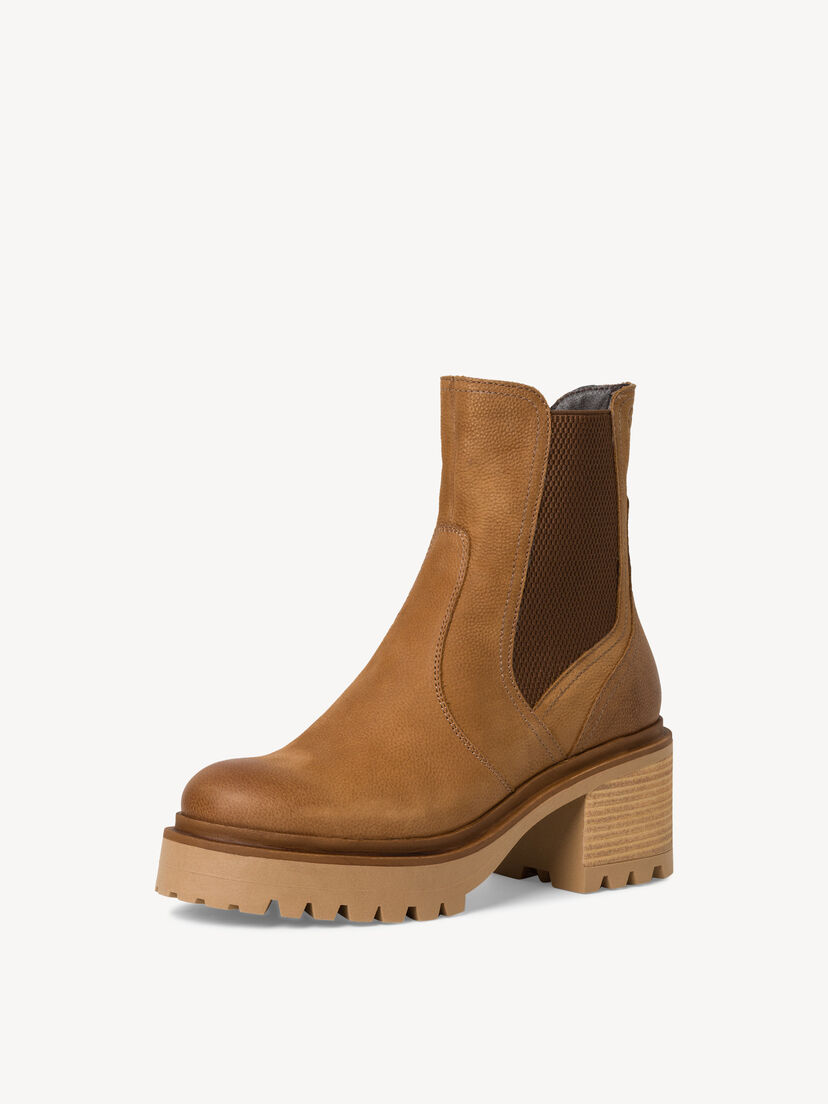 Leren Enkellaarsje - bruin warme voering, NUT, hi-res