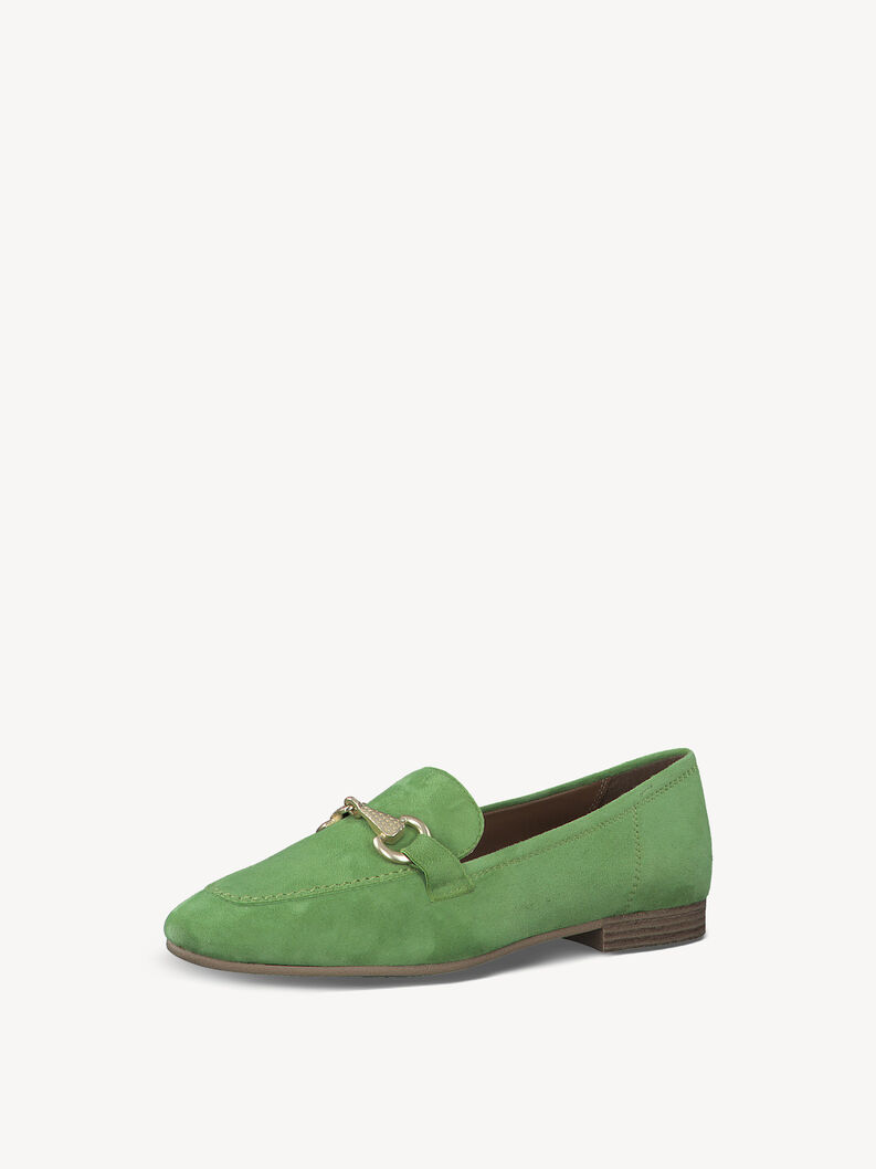 Leather Slipper - green, APPLE, hi-res