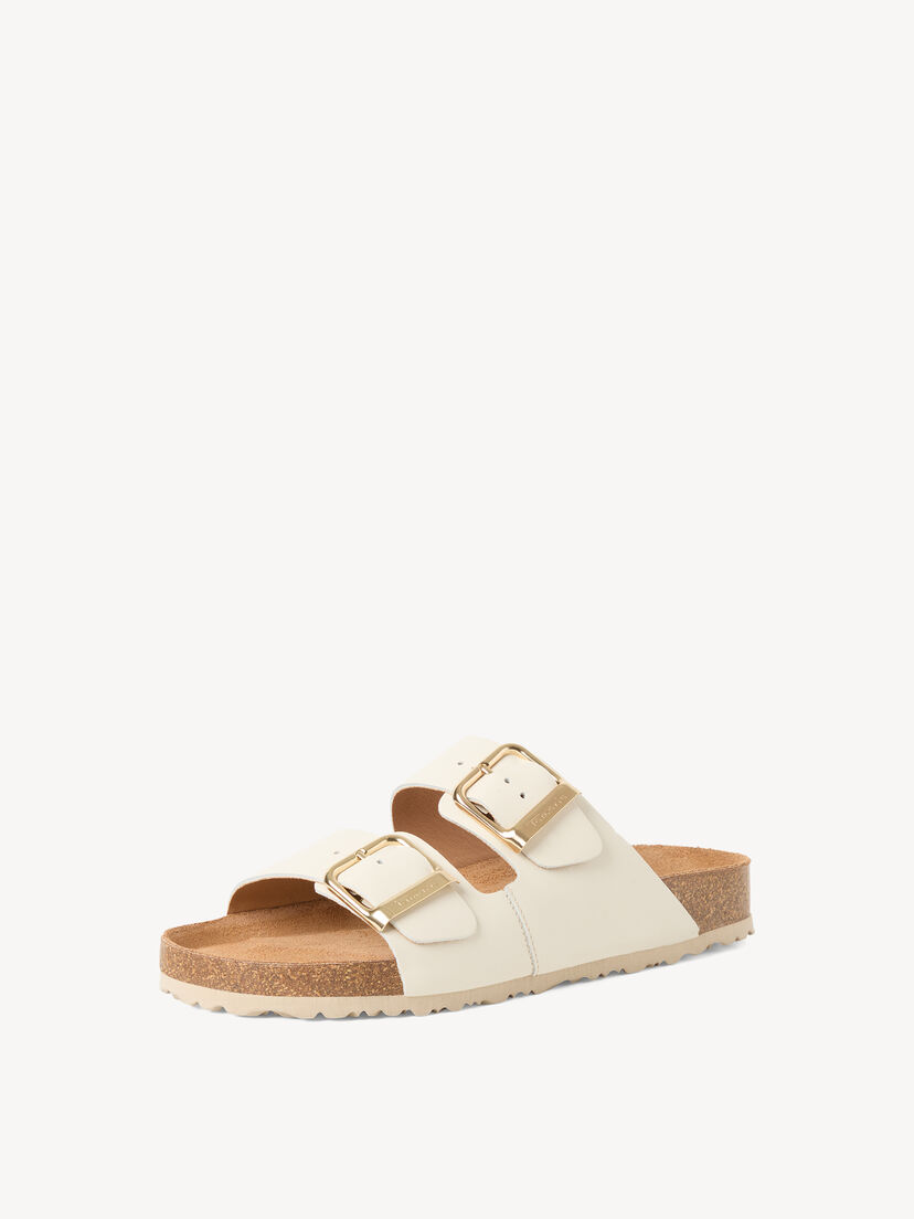Leren Slipper - beige, IVORY LEATHER, hi-res