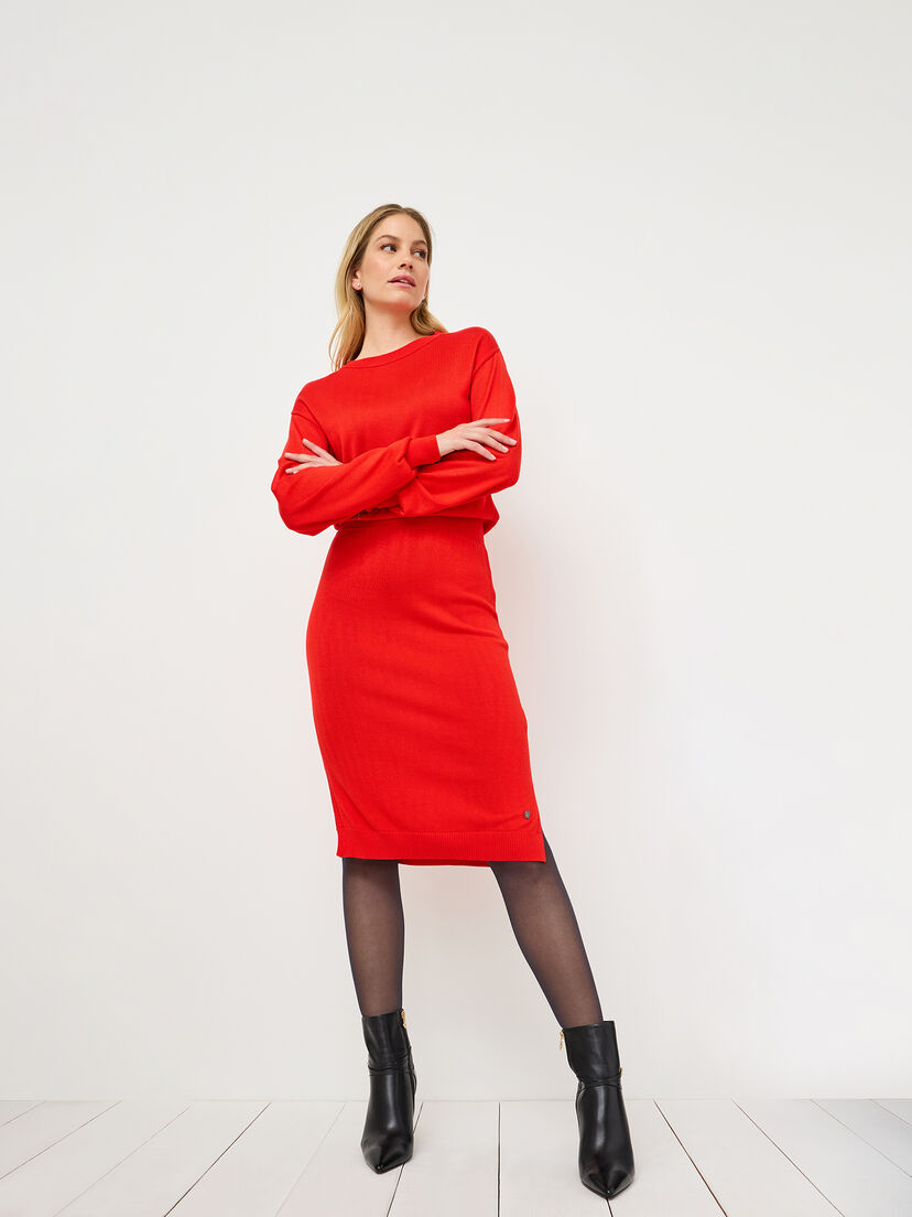 Jurk - rood, Fiery Red, hi-res