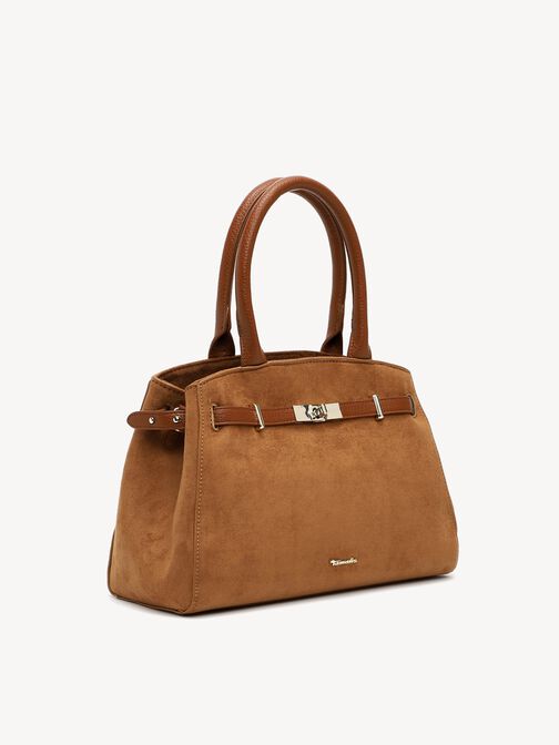 Sac cabas, cognac, hi-res