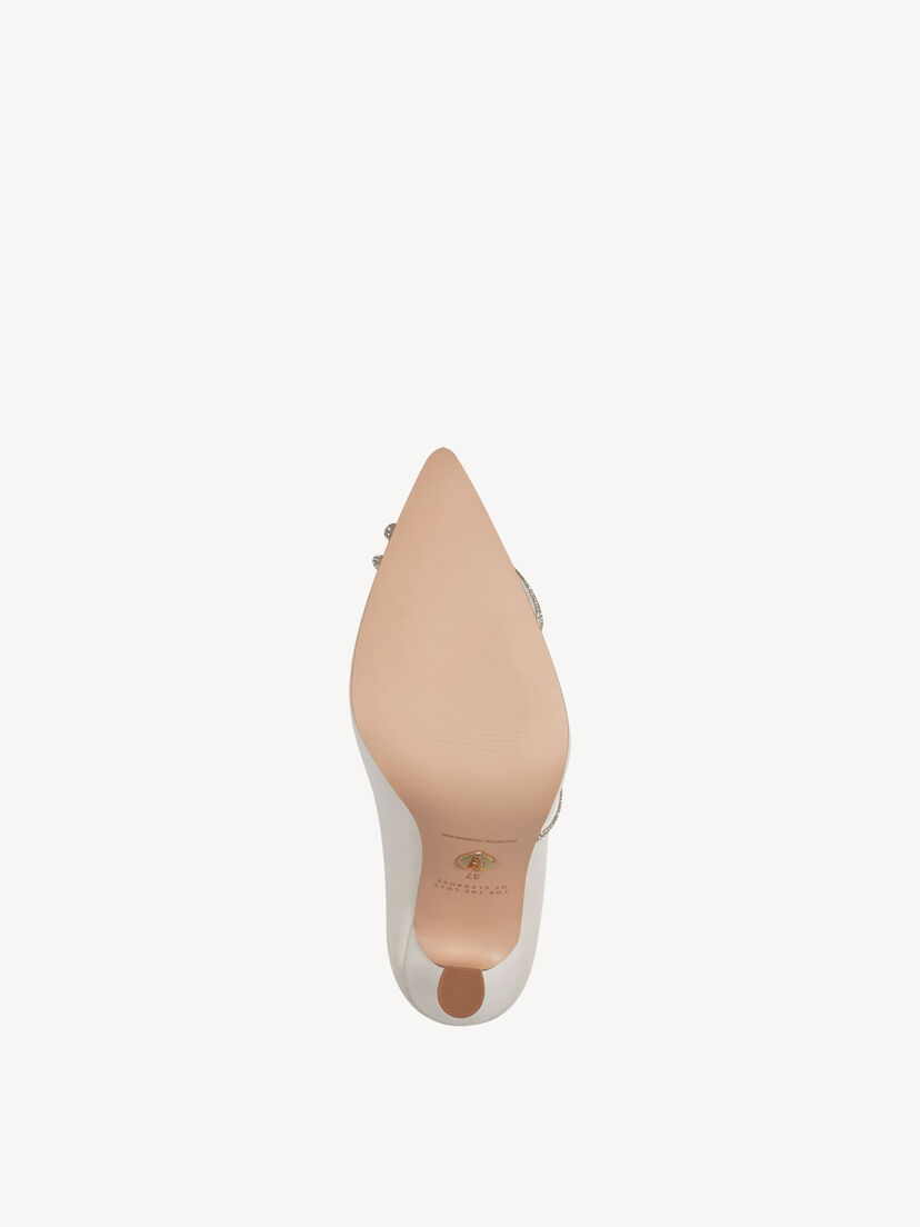Leren Pumps - beige, IVORY LEATHER, hi-res