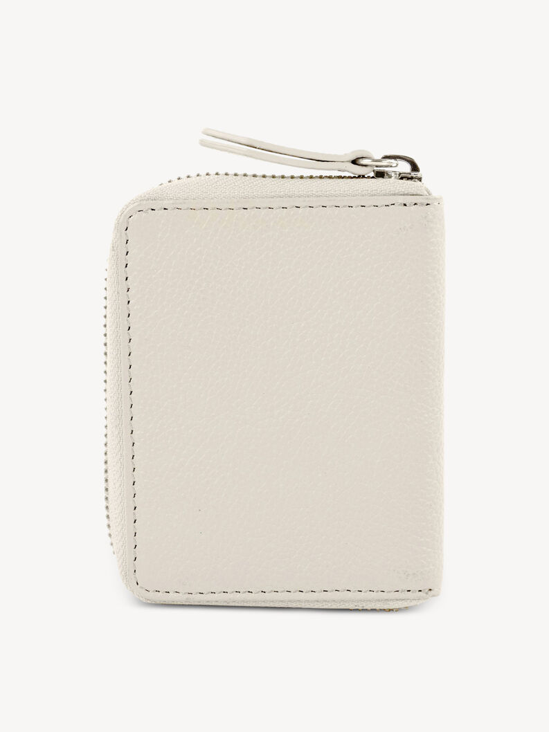 Leather Wallet - grey, ecru, hi-res