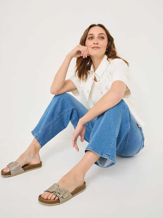 Slipper, LT GOLD STRUCT, hi-res