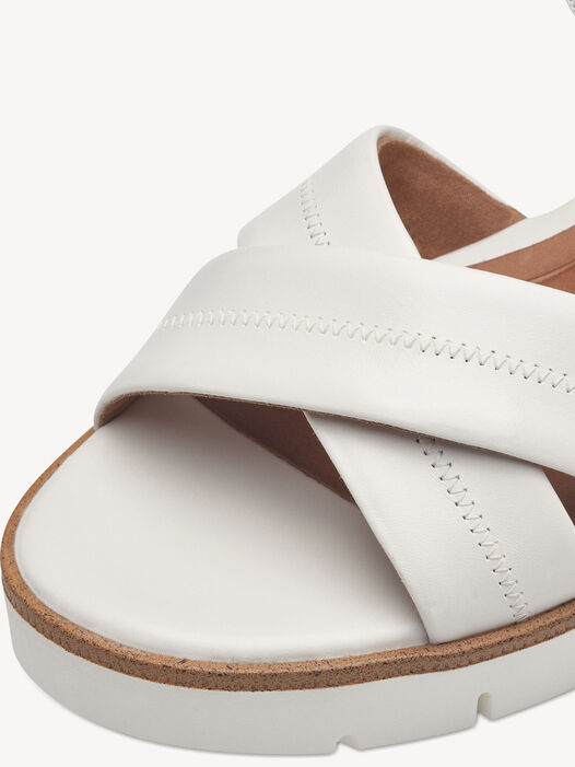 Sandaaltje, WHITE LEATHER, hi-res