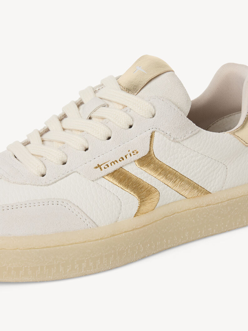 Sneaker - hvid, WHITE/LT.GOLD, hi-res
